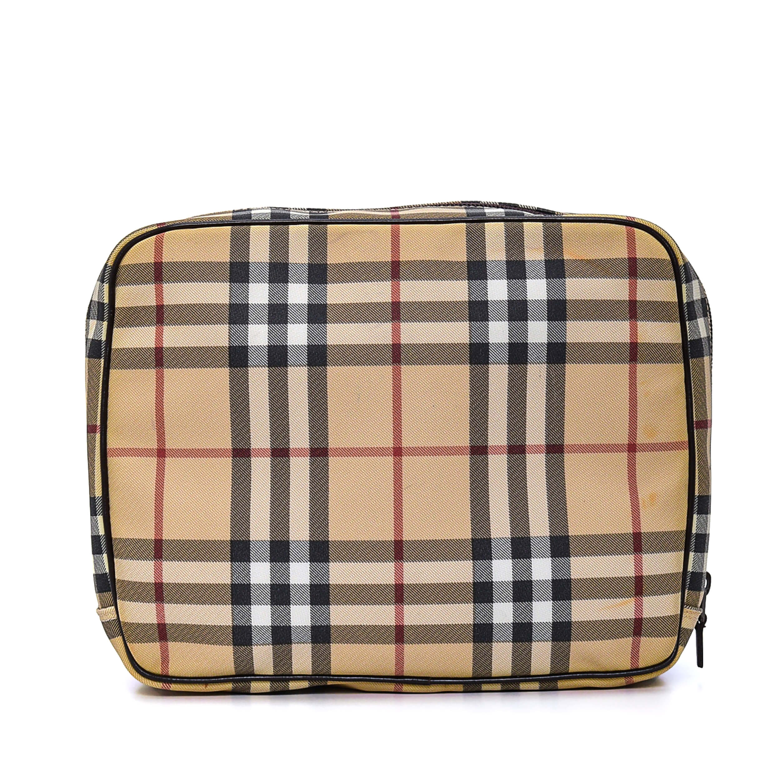 Burberry - Classic Checked Canvas Pouch